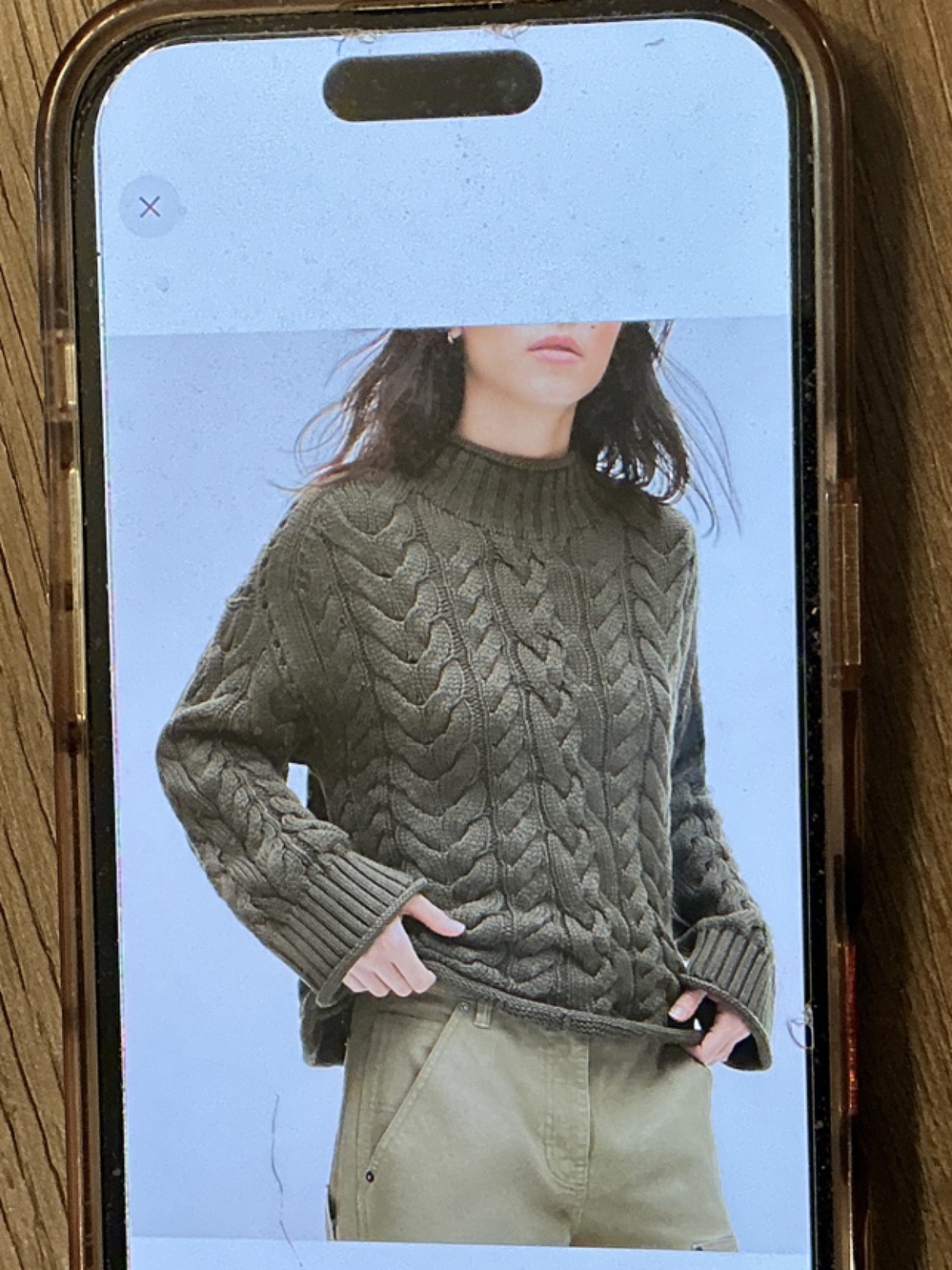 NWT j crew 2025 roll neck cable sweater xs - Picture 2 of 4